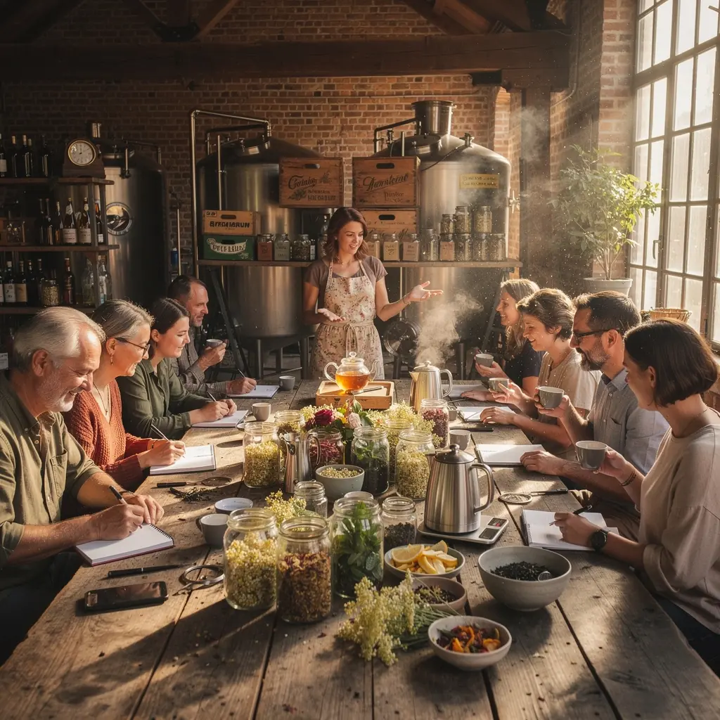 Des fleurs de sureau fraГ®ches, prГЄtes Г  ГЄtre utilisГ©es pour la prГ©paration du thГ©.